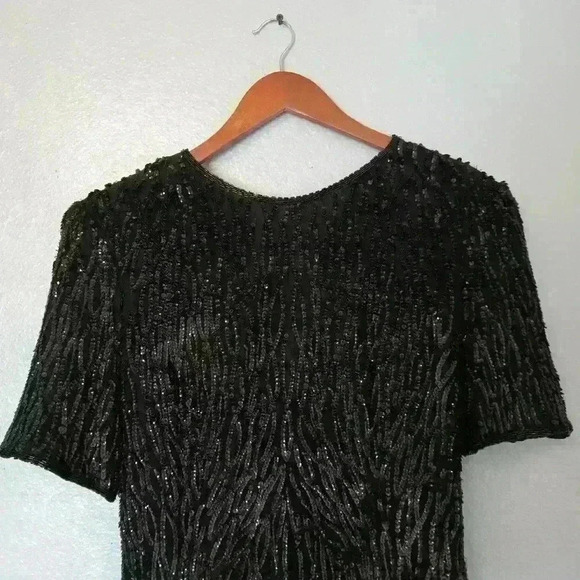 Stenay Sequined Silk Dress Size 10 - Picture 3 of 16